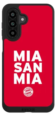 Produktbild von NIVOCASE Handyhülle für Samsung Galaxy A17 5G  Hülle NIVOpure Case Schwarz FC Bayern München FCB Mia San Mia