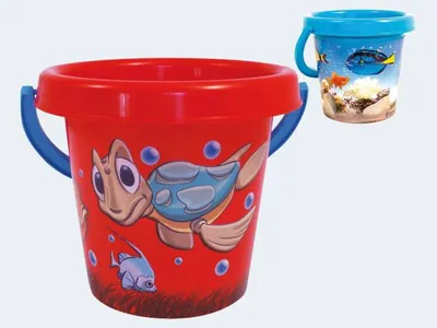 Produktbild von Sandeimer für Kinder mit Seetiere-Design, 26 cm