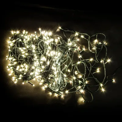 Produktbild von LEX 500er LED Lichterkette, warmweiss Kabel grün LK020WG