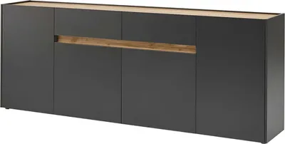 Produktbild von Großes Sideboard City - Anthrazit Wotan Eiche