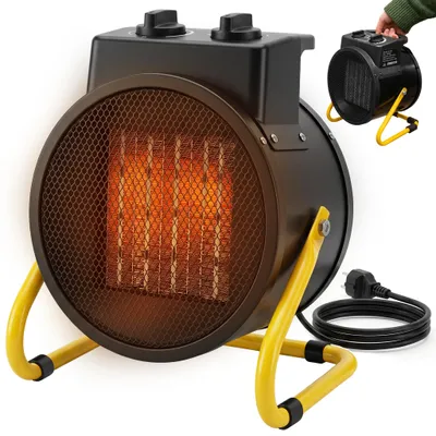 Produktbild von Elektroheizer 3000W ARSA GO Heizlüfter Keramik PTC Bauheizer mit Thermostat 3 Heizstufen für Garage Werkstatt