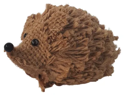 Deko-Egel aus Jute, braun, 13x8 cm