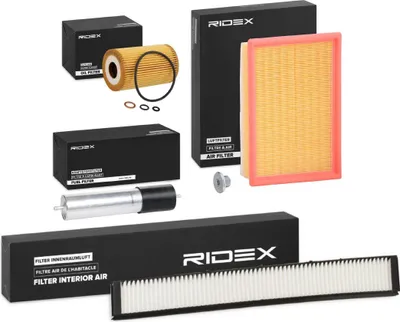 Produktbild von RIDEX Filterset Inspektionspaket Filtersatz für BMW 3 Limousine (E46) 3 Touring (E46) 3 Coupe (E46)