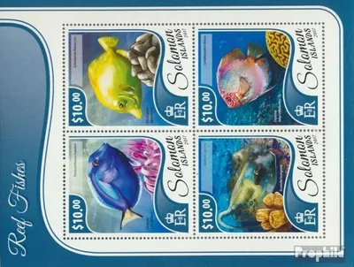 Produktbild von Briefmarken Salomoninseln 2017 Mi 4657-4660 Kleinbogen (kompl. Ausg.) postfrisch Rifffische
