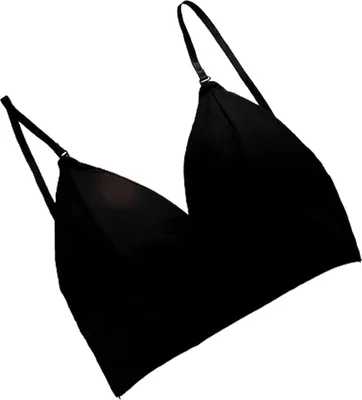 Produktbild von Damen-BH, dünn, Eisseide, Schönheitsrücken, reine Farbe, Neckholder, unsichtbarer BH, kabellos, gute Atmungsaktivität, hohe Elastizität, kein Hängenbleiben, rückenfreies Kleid, passender Damen-BH