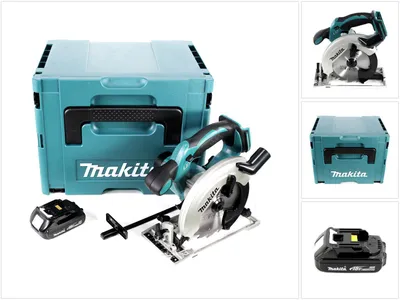 Immagine prodotto di Sega circolare a batteria Makita DSS 611 Y1J 18V 165 mm in Makpac + 1x batteria 1,5Ah - senza caricabatterie