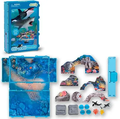 Produktbild von Collecta Meereswelt Spielbuch Pädagogisches Spiel Blau  Blau One Size