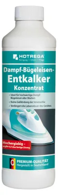 Produktbild von HOTREGA Dampf Bügeleisen Entkalker 500 ml - Bügeleisenentkalker Konzentrat