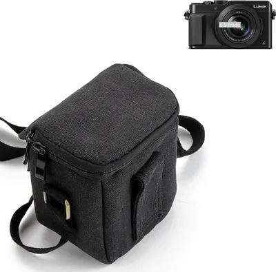 Produktbild von K-S-Trade Umhängetasche kompatibel mit Panasonic Lumix DMC-LX100 Schulter Tasche Tragetasche Kameratasche Fototasche schwarz Schutzhülle