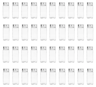 Productafbeelding van Set van 40 Glazen Specerijenpotjes met Aluminium Deksel