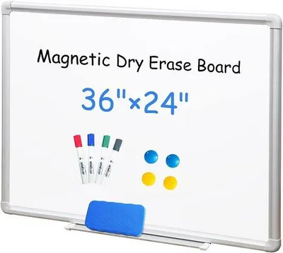 Produktbild von Magnetisches Whiteboard 61x90cm - Aluminiumrahmen mit Markerhalter