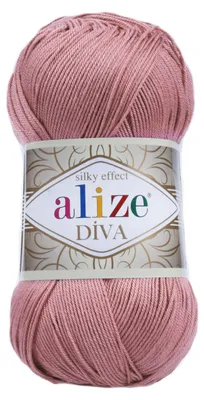 Strickgarn ALIZE DIVA Sommerwolle Häkelgarn Wolle Sommer Stricken Häkeln 354 rose