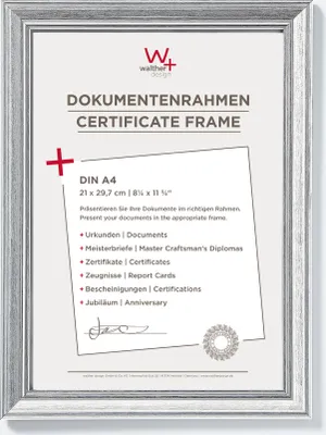 Produktbild von Walther, JA130S,Lounge Designrahmen 021X29,7 cm SILBER