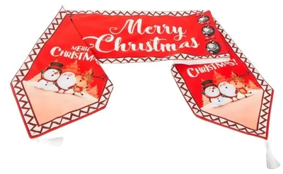 Produktbild von Verk 26256 Weihnachtstischläufer 205 x 35 cm, rot