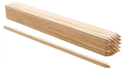 Immagine prodotto di VEVOR picchetti in legno, 25 pz. 19,05x19,05x914,4 mm Picchetti in legno, pali in legno con punta affilata, pali per recinzioni in legno di abete, segnali per recinzioni in fango, confini del cortile, linee di base