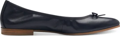 Produktbild von Tamaris Damen Ballerina klassisch Schleife Leder 1-22116-41, Größe:37 EU, Farbe:Blau