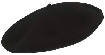 Elosegui original französische Baskenmütze aus Merino-Wolle in 13‘‘ in schwarz