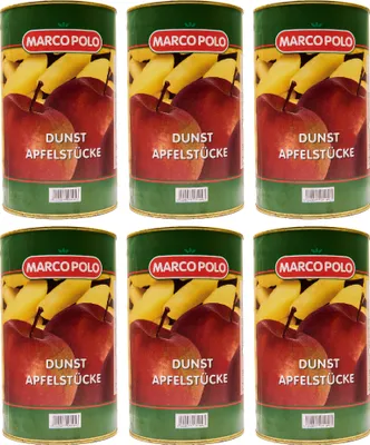 Produktbild von MARCO POLO Dunst-Obst APFEL-STÜCKE 6x Füllm 4,6KG ATG 4,05KG ohne Zuckerzusatz