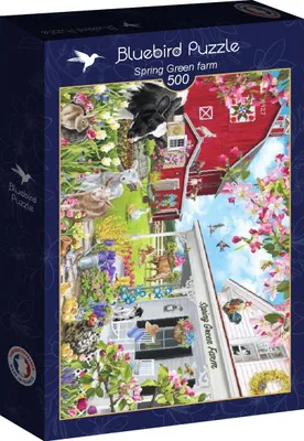 Produktbild von BLUEBIRD Puzzle Farm Spring Green 500 Stü ck