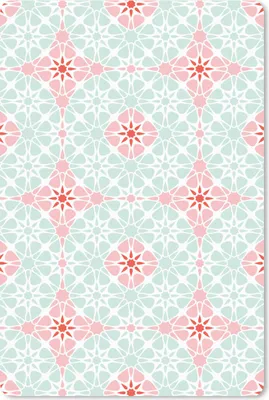 Produktbild von MuchoWow® Mauspad Mousepad Blumen - Sterne - Winter - Design 18x27 cm - Mousepads - Maus Mat - Pad - Mausunterlage