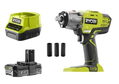 Produktbild von Ryobi Reifenwechsel-Set 18 V ONE+ inkl Akku & Ladegerät Akku-Schlagschrauber