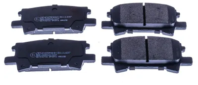 Produktbild von DENCKERMANN Bremsbeläge Satz Hinten Bremsklötze für LEXUS RX (MHU3, GSU3, MCU3) B111437