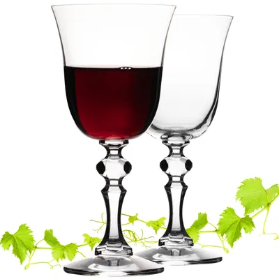 Produktbild von IMPERIAL Stilvolle Rotweingläser 220ml Serie "Vintage" Set 2-Teilig Weingläser aus Crystalline Glas Spülmaschinenfest