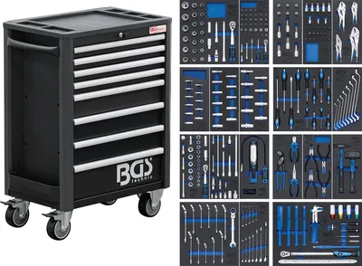 Image de BGS 4114 Chariot d'atelier Profi Exclusive complet avec 259 outils