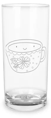 Produktbild von Mr. & Mrs. Panda Glas Kaffee Tasse 400 ml - Transparent - Geschenk, Glücklich, Trinkglas, Wasserglas, Cocktailglas, Lustige Sprüche, Geschmack, Longdrinkglas, Tumbler