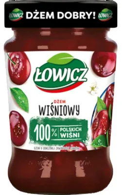 Obrázek produktu pro Nízkoslazený třešňový džem Łowicz 280 g