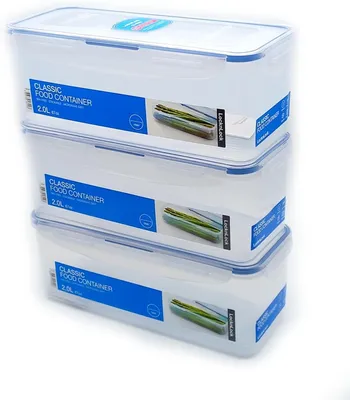 Produktbild von Lock & Lock 3er Set Multifunktionsbox 2,0 L mit Ablaufgitter HPL844