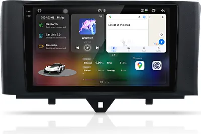Obrázek produktu pro 2K 9.5'' andriod13 SWC Carplay Für Mercedes benz Smart Fortwo 451 Autoradio GPS Navi Sat WIFI 6+256G 4G SIM