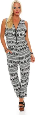 Produktbild von Damen Jumpsuits Elegant bequem Einteiler; Ecru/S/M 36/38