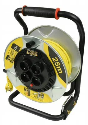 Kabeltrommel NU AIR 25m 3x1,5mm 16A IP20 mit 4 Steckdosen