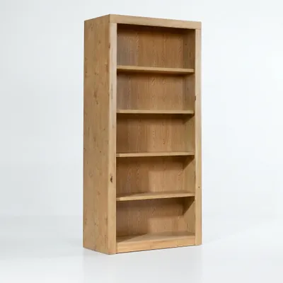 Produktbild von Büroregal Wildeiche teilmassiv Aktenregal 90x42x190 Standregal #2514