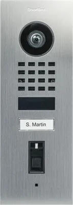 Produktbild von DoorBird IP Video Türstation D1101FV Fingerpr. Edels. V2A