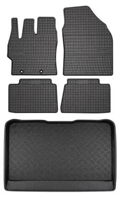 Obrázok produktu pre Gumové autokoberce SolidPRO + vaňa kufra pre: Mazda 2 Hybrid 2022- hatchback 5 ks