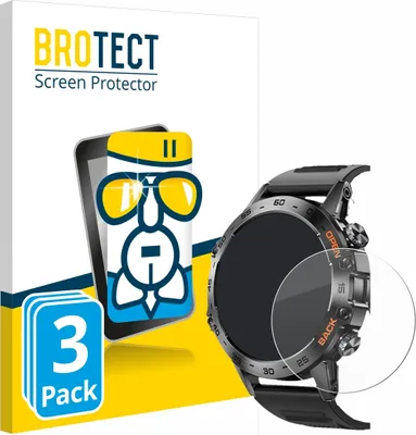 Produktbild von 3x BROTECT Schutzglas für Lemfo Smartwatch 1.39" Schutzfolie Panzer Folie Glas Display Schutz klar