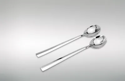Produktbild von Salatbesteck gehämmert, Edelstahl, L 29 cm, B 2 cm