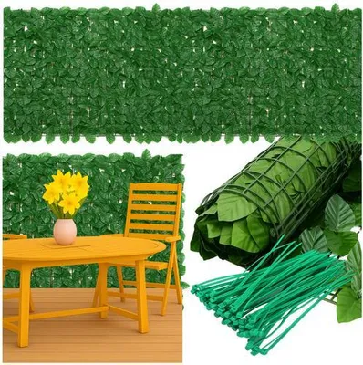 Obrázek produktu pro Gardlov 25343 Balkónová zástěna s tmavě zelenými listy 300 x 100 cm