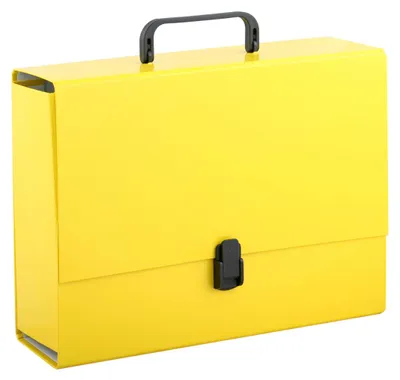 Immagine prodotto di Cartella con manico A4 da 10 cm Penmate giallo pastello