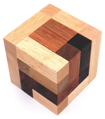 Produktbild von Gear - ein Klassiker, schönes Interlockingpuzzle aus Holz