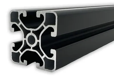 Produktbild von Aluprofil 40x40 mm | Nut 8 | Länge: 800 mm | schwarz eloxiert