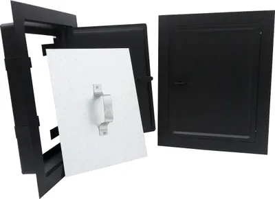 Obrázok produktu pre Drzwiczki Kominowe Czarny Mat 155*205Mm Średnie