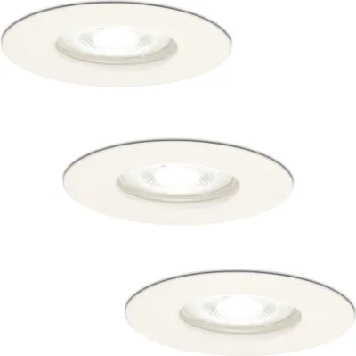 Image de HOFTRONIC - Spot LED encastrable Bari 4W 345lm 6500K GU10 Dimmable IP65 Blanc
