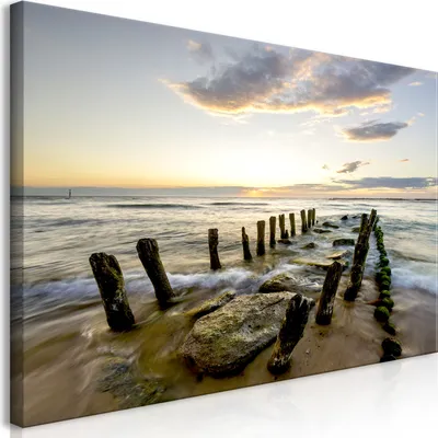 Produktbild von Wandbild Mega XXXL Meer 250x125 cm Einteiliger XXL-Format Kunstdruck zur Selbstmontage Leinwandbilder moderne Bilder DIY Wanddekoration Wohnung Deko Landschaft Natur c-B-0321-ak-e