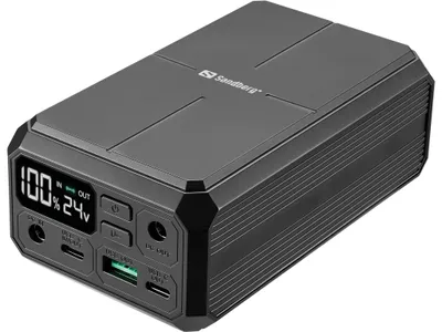 Zdjęcie produktu dla Sandberg Laptop Powerbank 27000 PD100W, 27000 mAh, Bezprzewodowe ładowanie, 3,7 V, Czarny