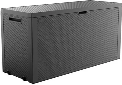 Image de Coffre de Rangement Extérieur Keter Emily, 270 Litres, Résine, Gris, Anti-UV