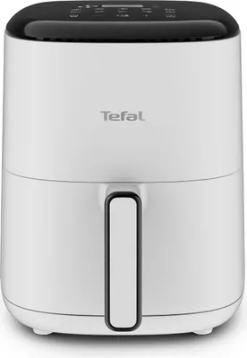 A white Tefal Easy Fry Compact air fryer is shown against a white background.