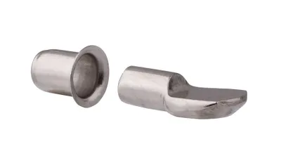 Obrázek produktu pro Walteco Podpěrka polic s pouzdrem 7/7,5mm, poniklovaná, 8 ks